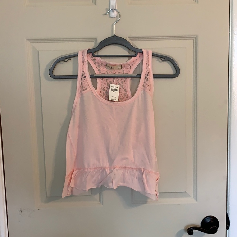 Hollister tank top. Size medium. Color pink.